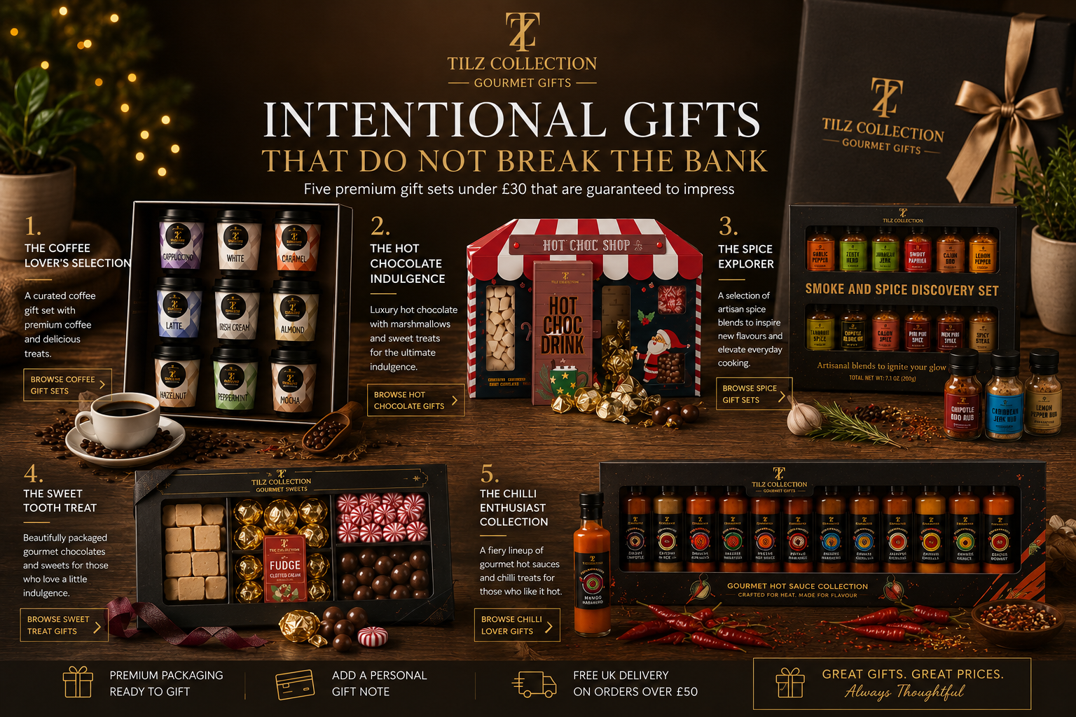 5 Gourmet Gift Ideas Under £30