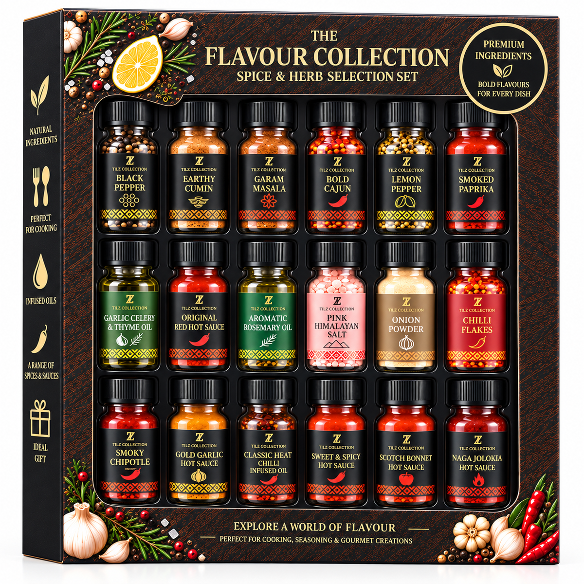 Premium Global Spice Gift Set | 18 Gourmet Seasonings