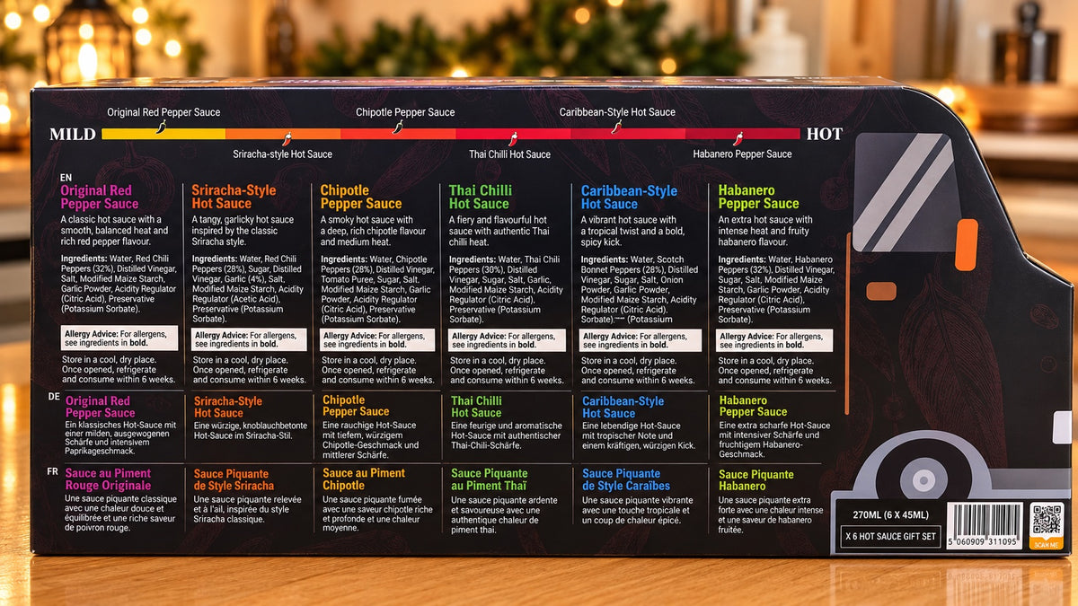 Street Food Hot Sauce Gift Set | 6 Sauces