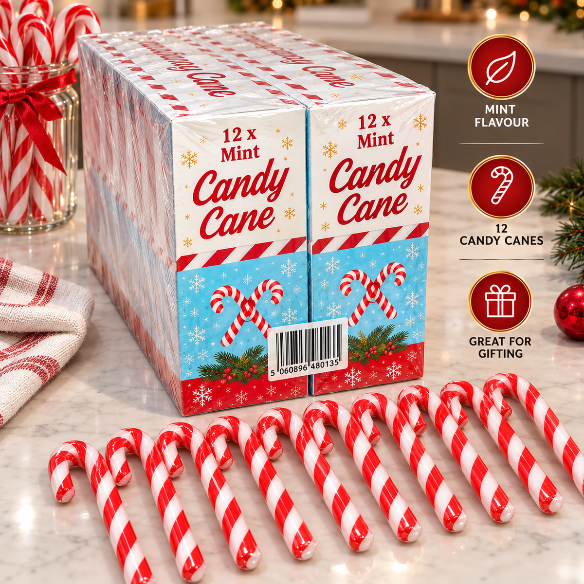 Mini Candy Canes | 24 Pack (240g)