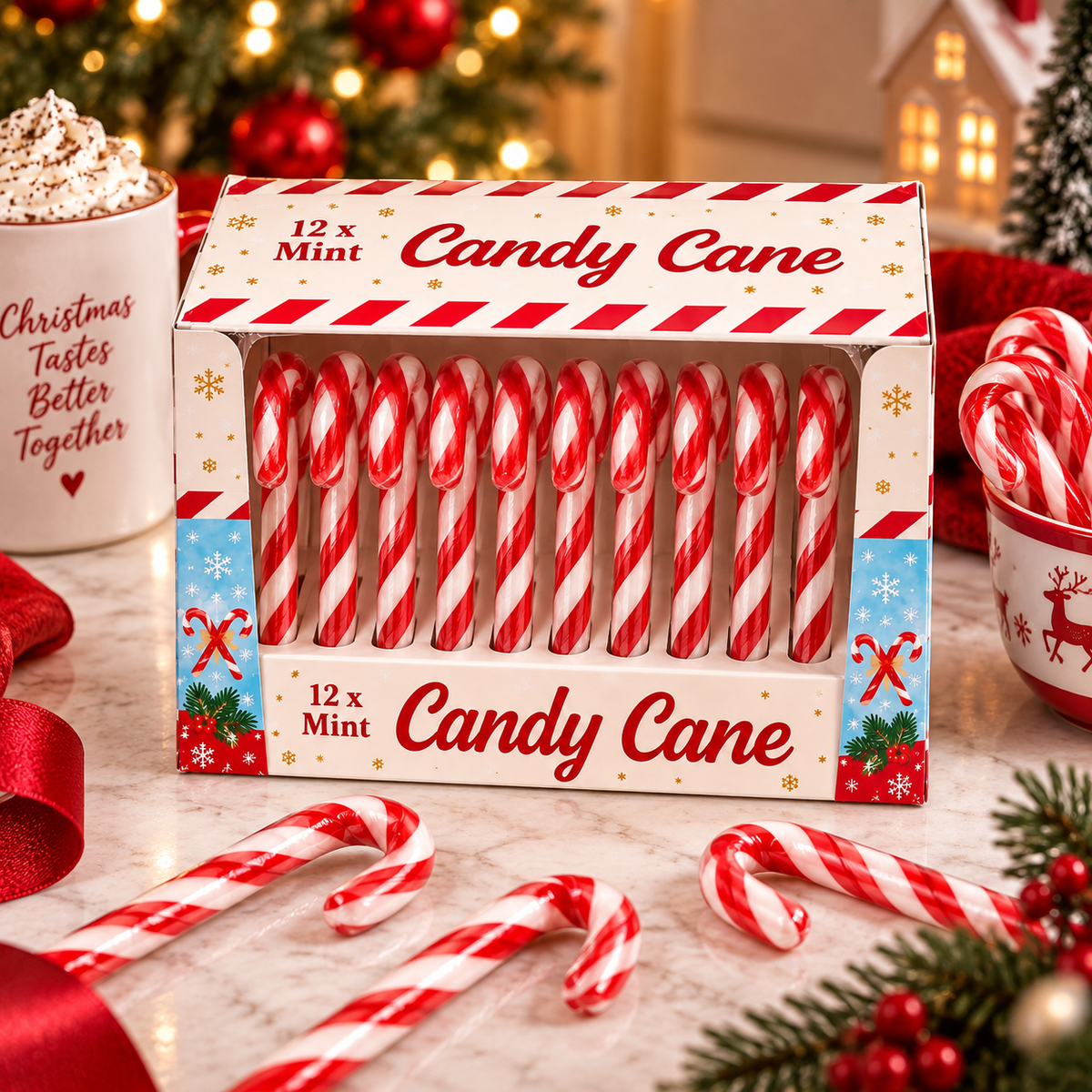 Mini Candy Canes | 24 Pack (240g)