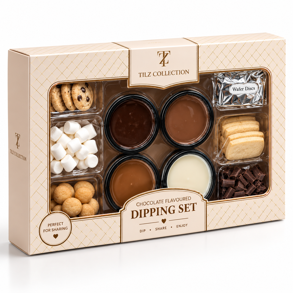 Chocolate Dipping Set | Milk, White & Dark Chocolate Fondue Gift