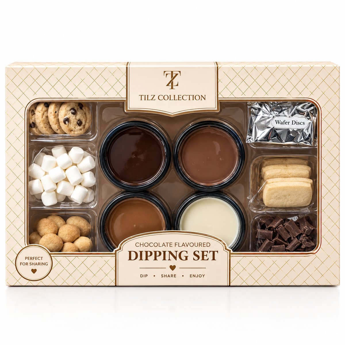 Chocolate Dipping Set | Milk, White & Dark Chocolate Fondue Gift