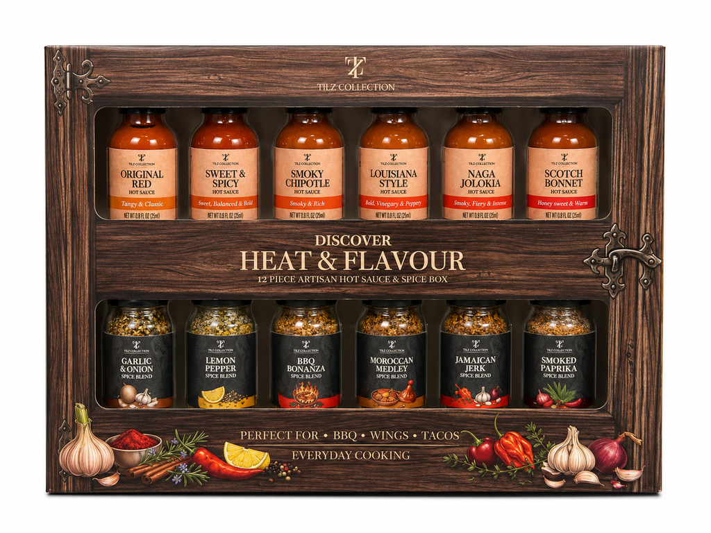 Heat & Flavour Gift Set | 6 Hot Sauces & 6 Spice Blends