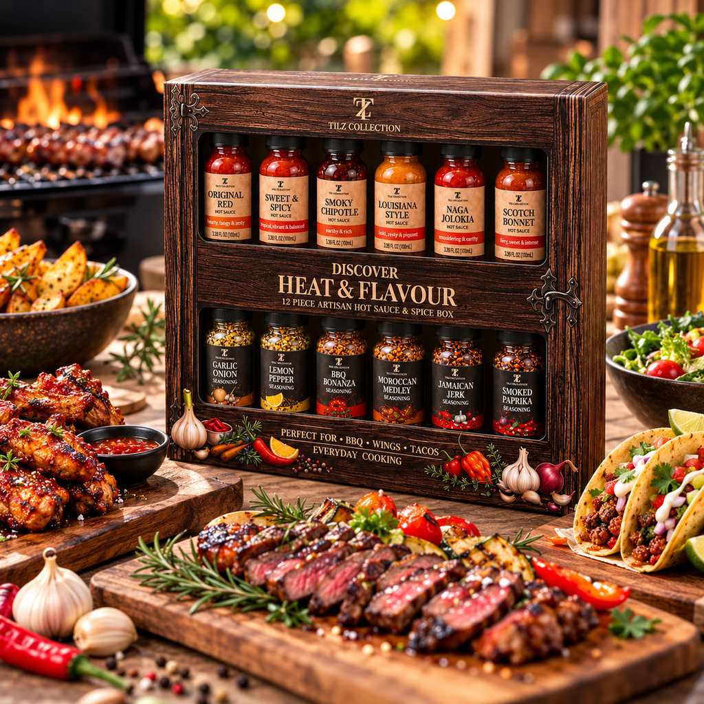 Heat & Flavour Gift Set | 6 Hot Sauces & 6 Spice Blends