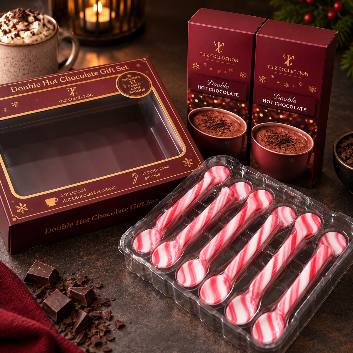 Luxury Hot Chocolate Sachets | 12 × 25g Gift Set