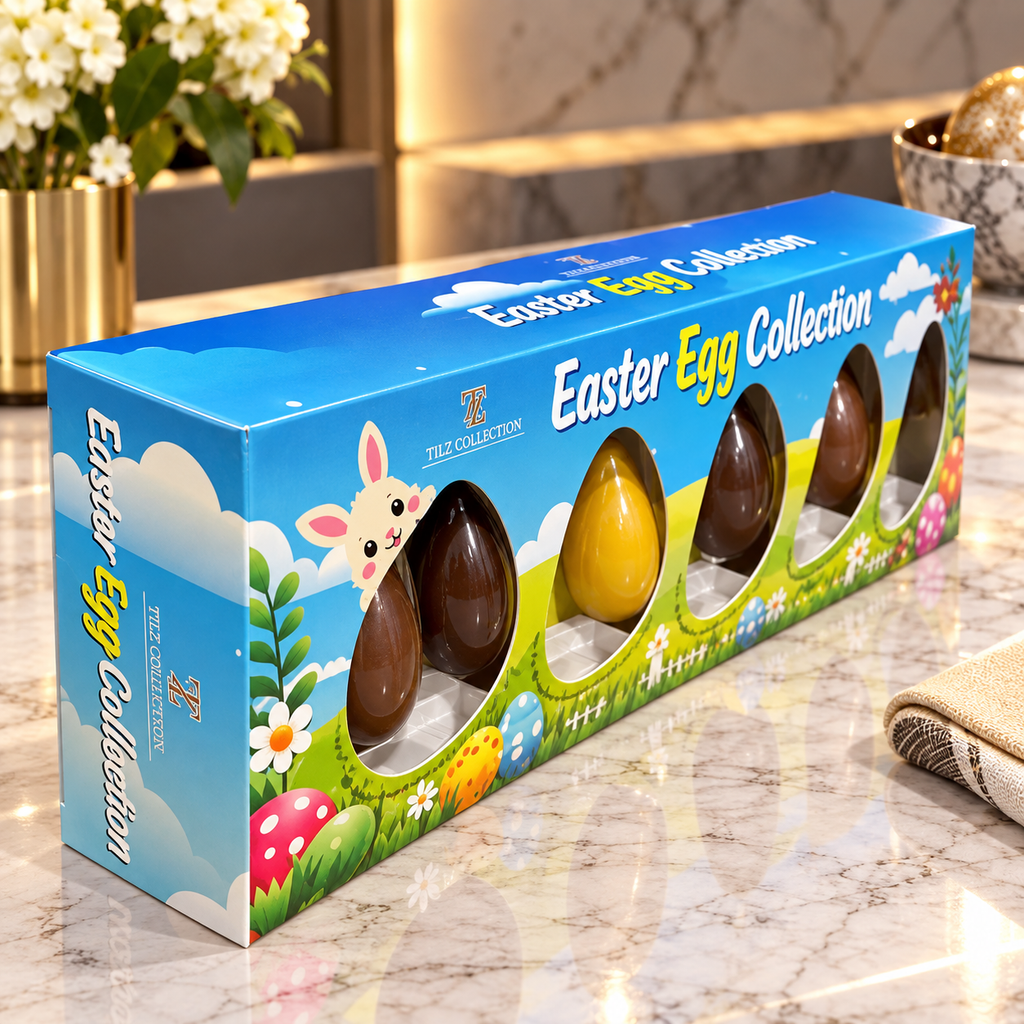 5PK Dairy-Free Chocolate Egg Collection – Premium Compound Chocolate Easter Treats – Vegan-Friendly, Gluten-Free & Allergy-Conscious Selection