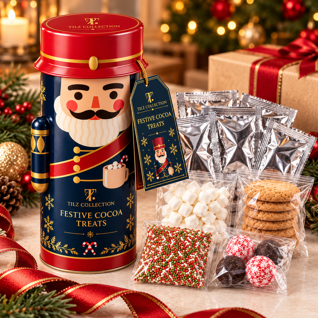Keepsake Tin Hot Chocolate & Biscuits Gift Set