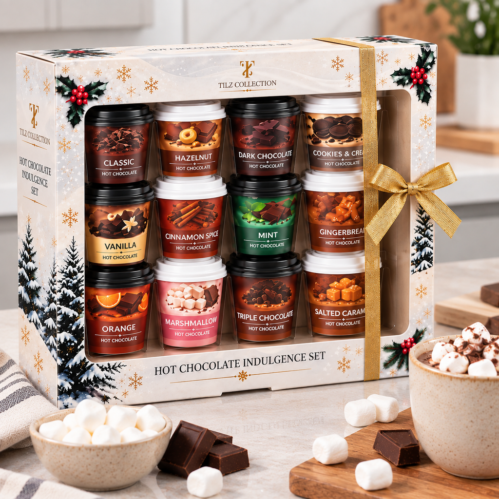 Hot Chocolate Station | 12 Flavour Cups with Toppings