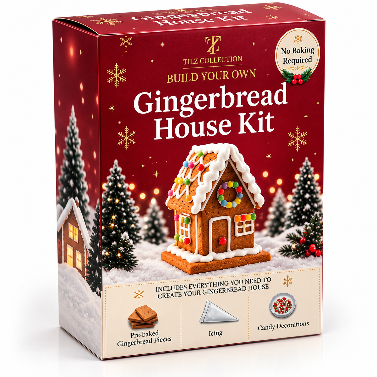 Make Your Own Gingerbread House Kit | 2 Pack (180g)