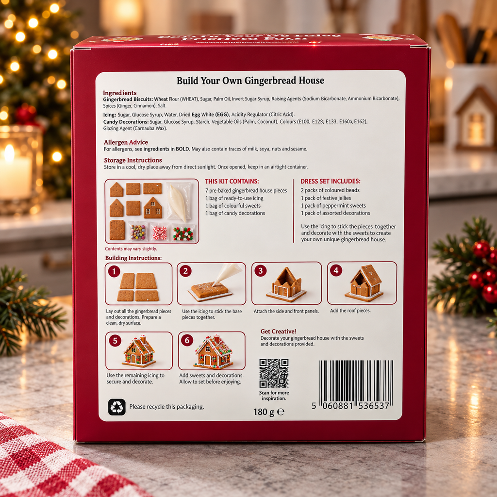 Make Your Own Gingerbread House Kit | 2 Pack (180g)