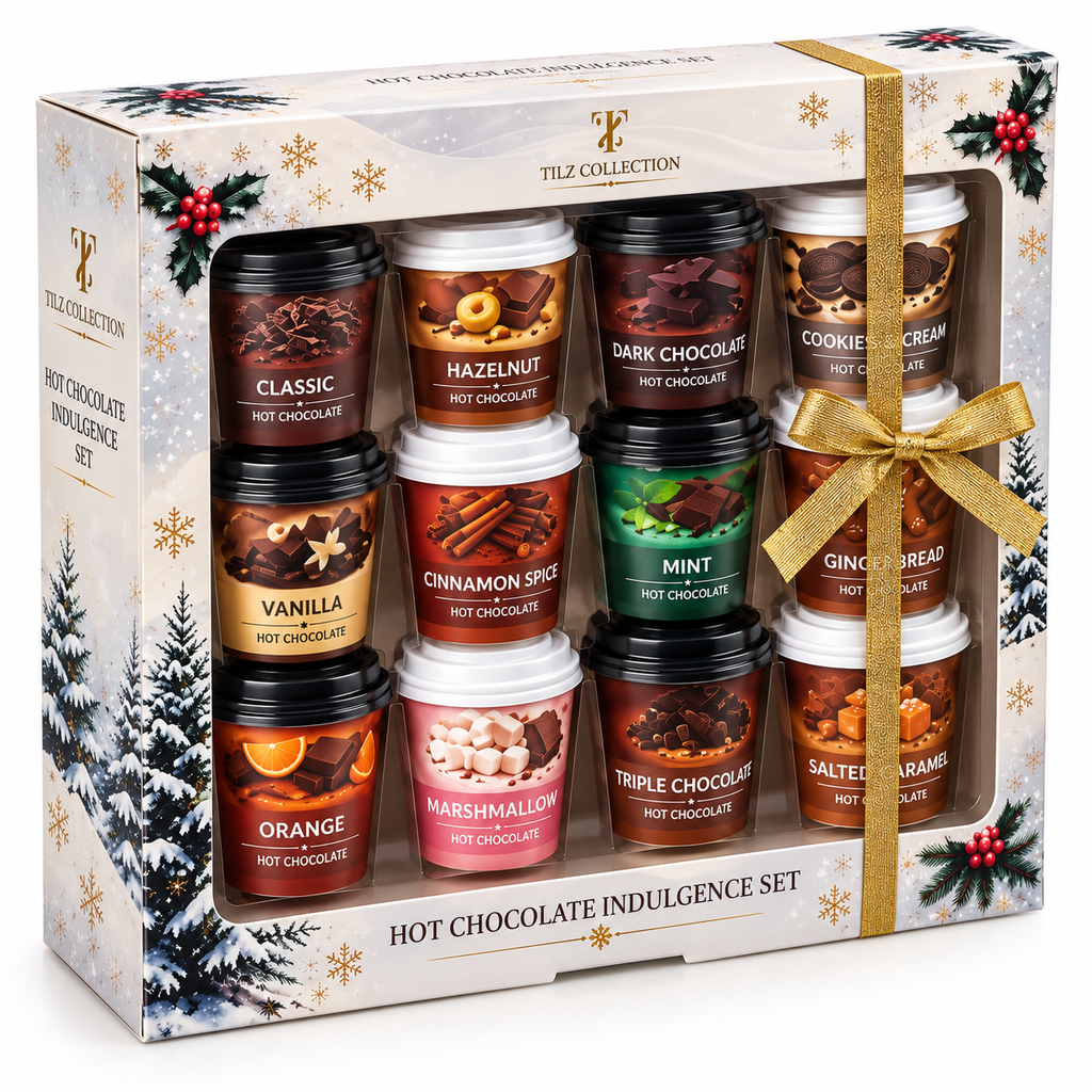 Hot Chocolate Station | 12 Flavour Cups with Toppings