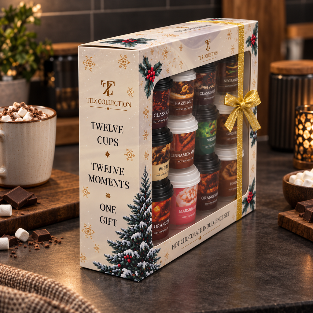Hot Chocolate Station | 12 Flavour Cups with Toppings