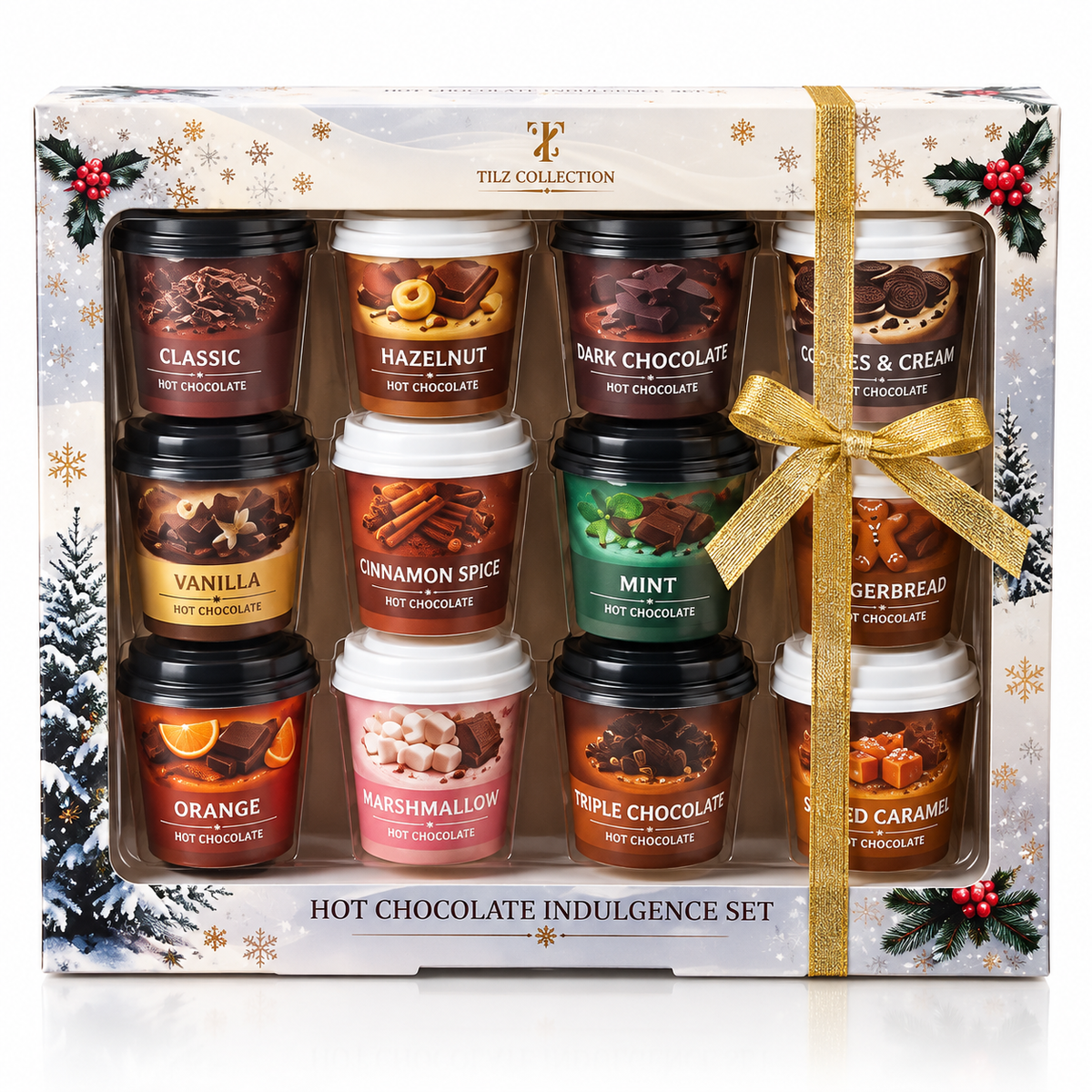 Hot Chocolate Station | 12 Flavour Cups with Toppings