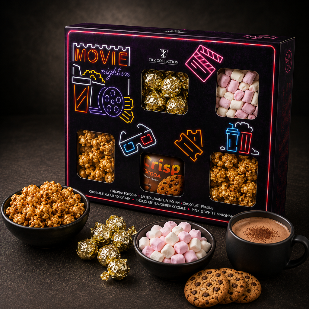 Movie Night Hamper | Popcorn, Hot Chocolate & Sweet Treats