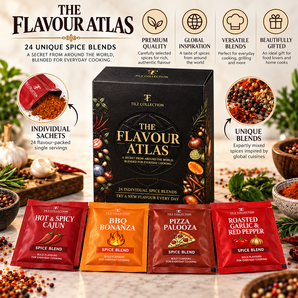 Artisan Spice Sachet Gift Set – Premium All-Year-Round Culinary Collection – Gourmet Spice Blends for Cooking, Baking & Infusions