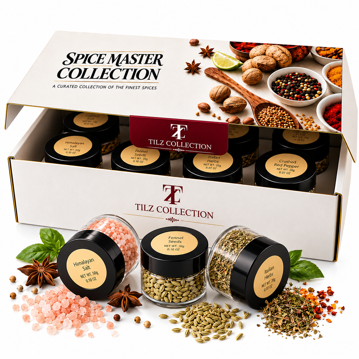 Herbs & Spices Gift Set | 24 Seasonings for Cooking