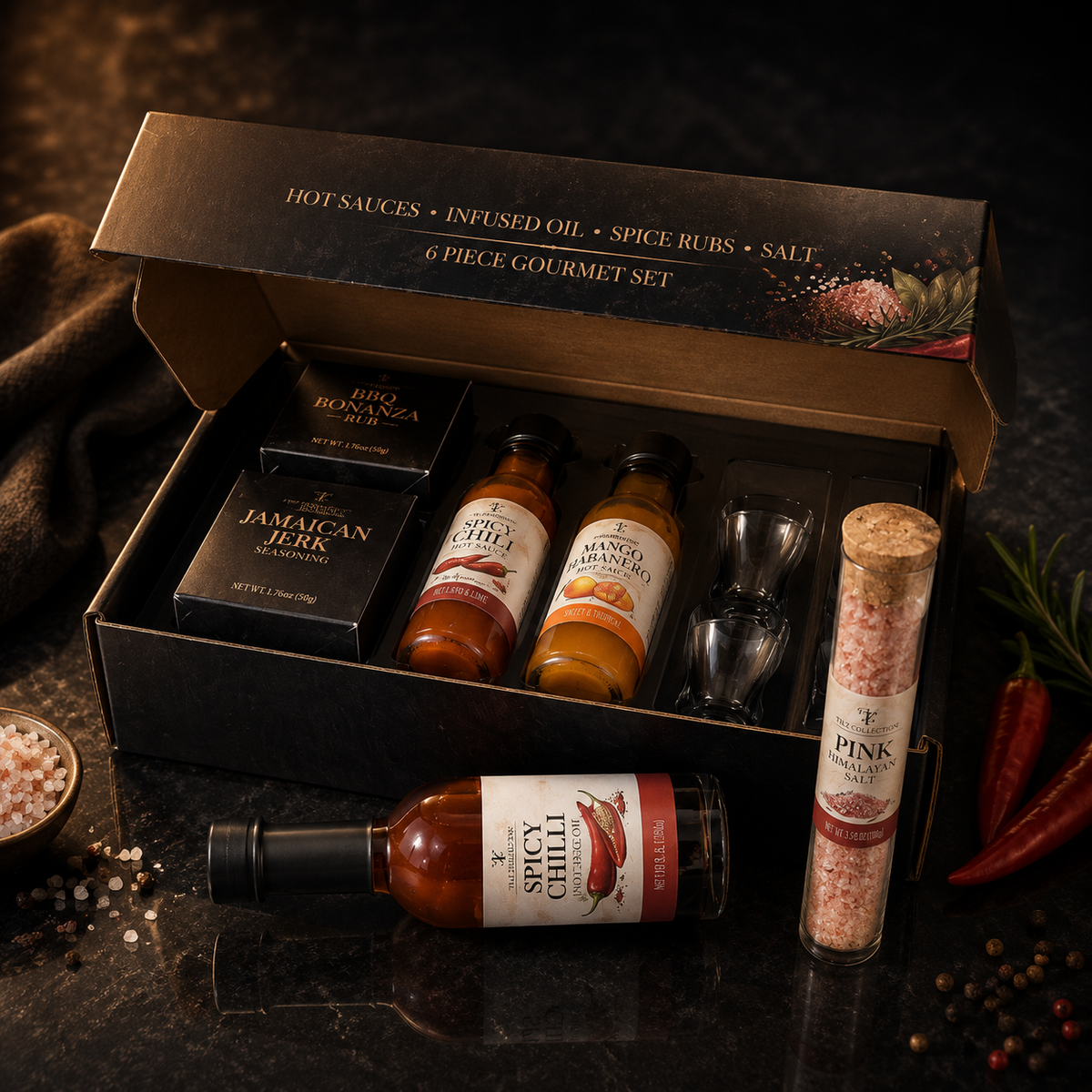 Premium Global Spice Blends & Infusions Gift Set | 24 Sachets