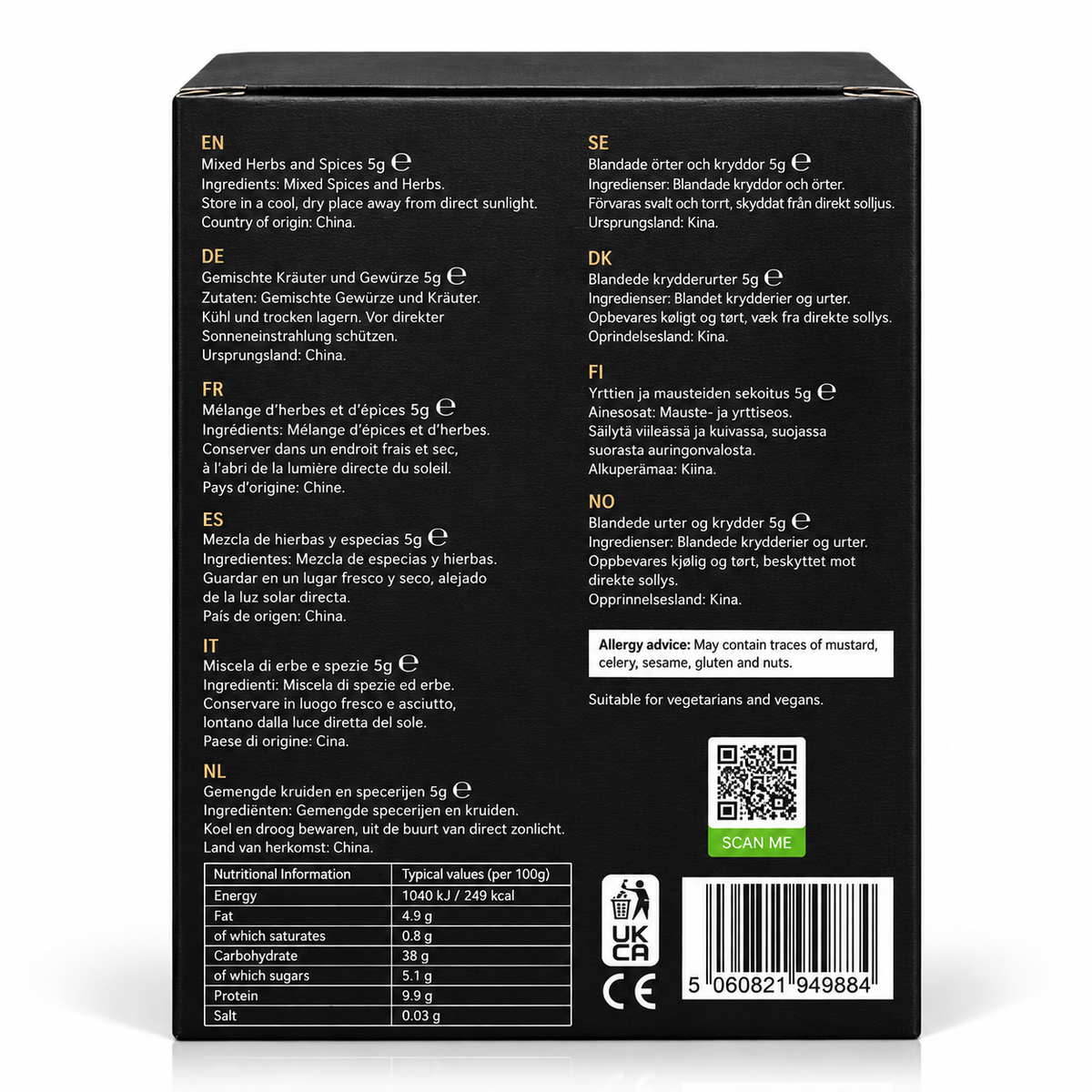 Artisan Spice Sachet Gift Set – Premium All-Year-Round Culinary Collection – Gourmet Spice Blends for Cooking, Baking & Infusions