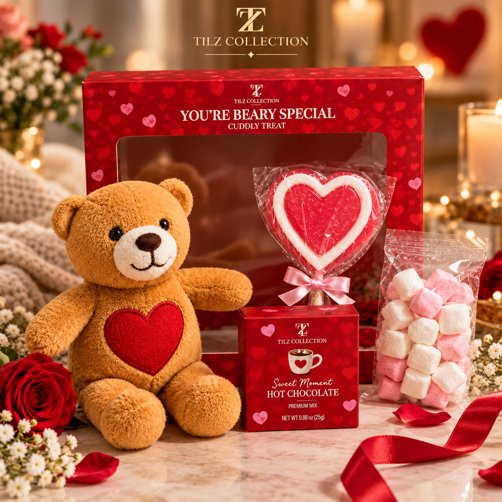 Teddy with Love Gift Set | Plush Teddy & Hot Chocolate