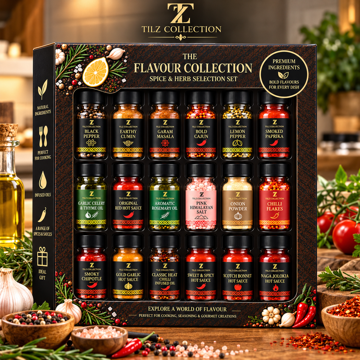 Premium Global Spice Gift Set | 18 Gourmet Seasonings