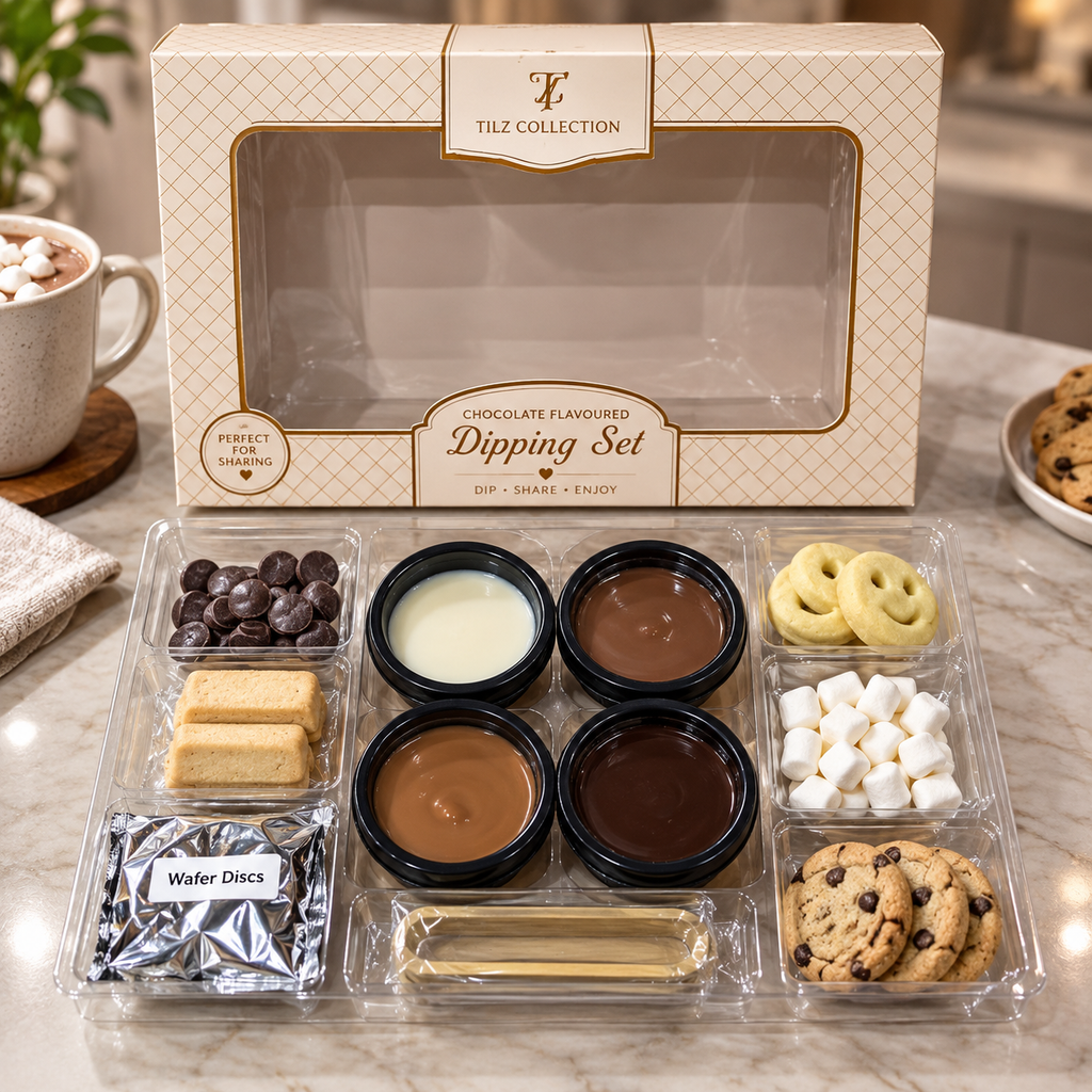 Chocolate Dipping Set | Milk, White & Dark Chocolate Fondue Gift