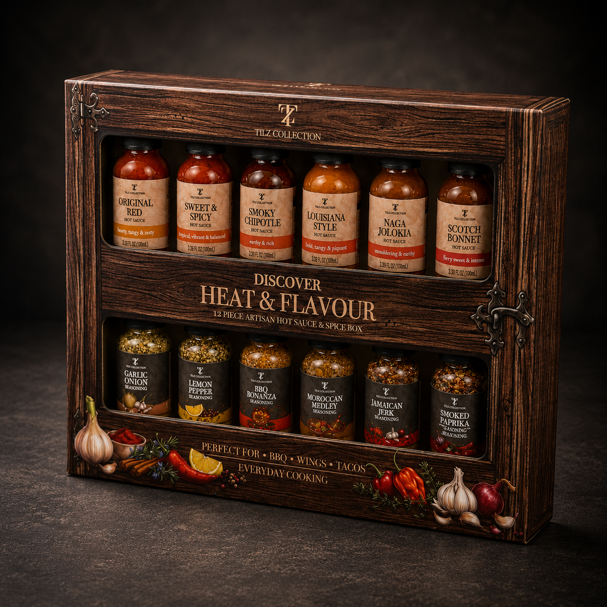 Heat & Flavour Gift Set | 6 Hot Sauces & 6 Spice Blends