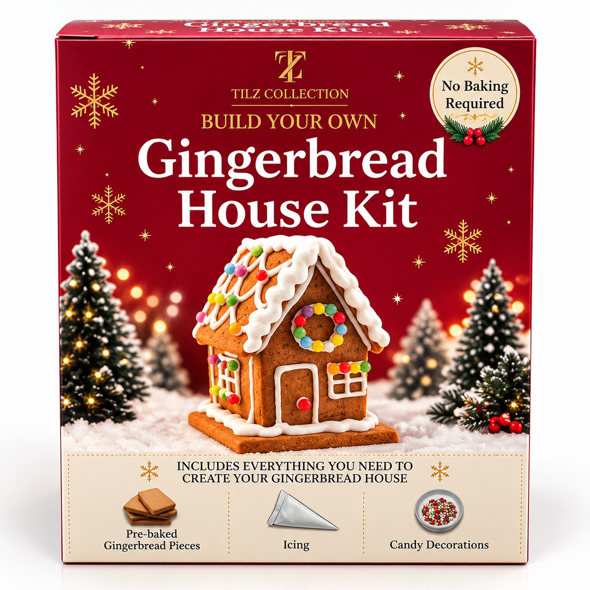 Make Your Own Gingerbread House Kit | 2 Pack (180g)