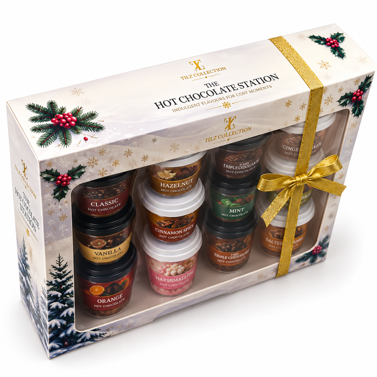 Hot Chocolate Station | 12 Flavour Cups with Toppings