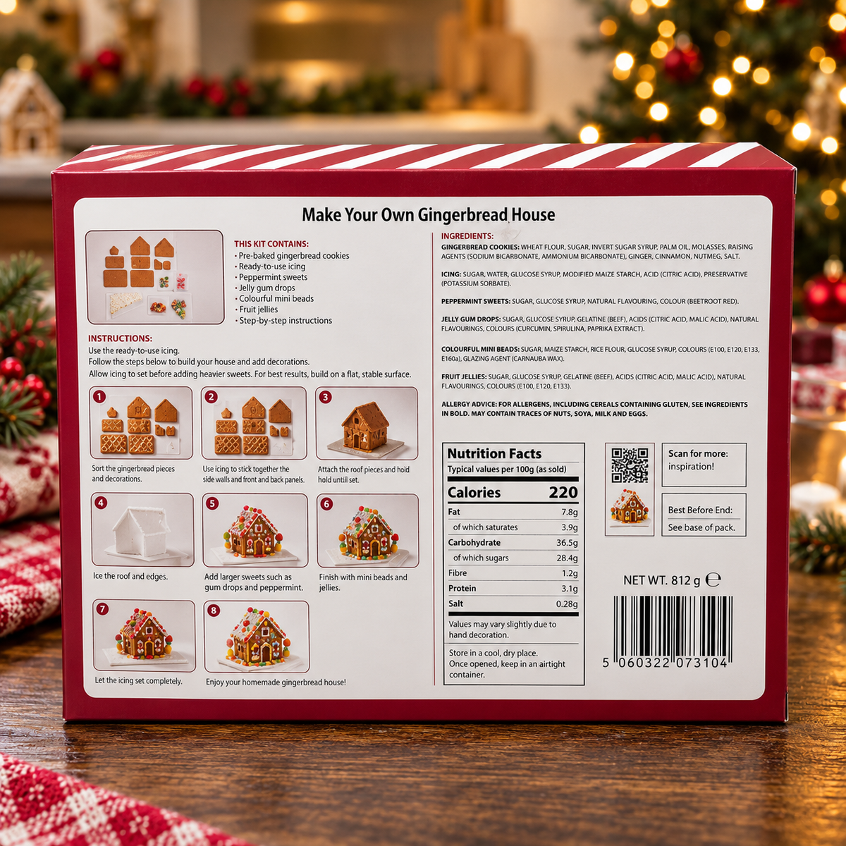 Build Your Own Gingerbread House Kit (530g)