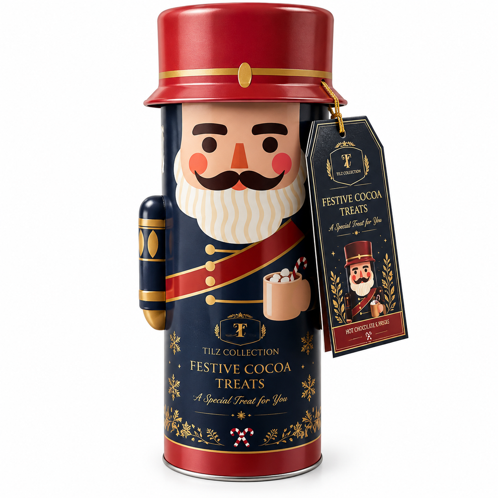 Keepsake Tin Hot Chocolate & Biscuits Gift Set