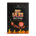 Tilz Collection 24 Day Hot Sauce Advent Calendar with mini chilli sauce sachets in a festive box