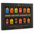 Tilz Collection Spice and Herb Discovery Set with 12 gourmet BBQ rubs and seasonings in premium gift box
